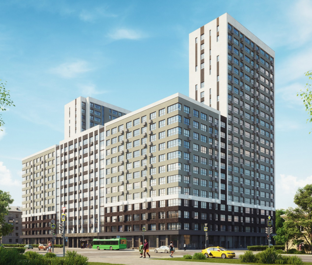 ЖК «Темп» от застройщикаAcons Group. Предварительный рендер — pr-flat.ru