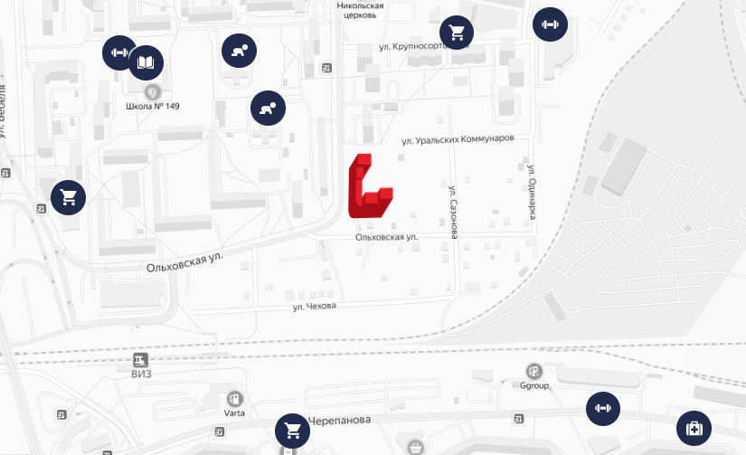 Расположение ЖК Абрикос в Екатеринбурге в микрорайоне Новая Сортировка — pr-flat.ru