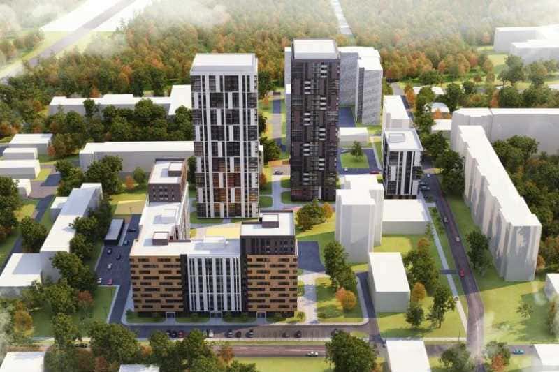 Ход строительства ЖК «Рижский» от застройщика ГК «Виктория» в Екатеринбурге — pr-flat.ru