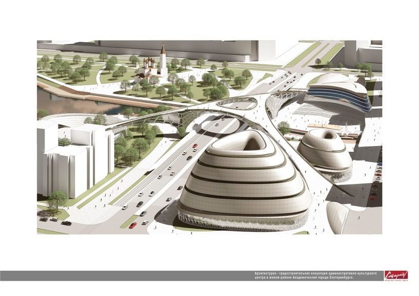 Проект от АБ «Старт!» с центральным пешеходным мостом — pr-flat.ru