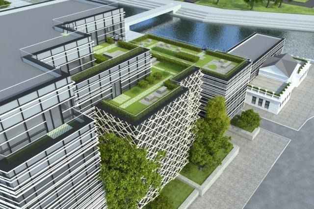 В 2012 году уже появлялись рендеры возможного проекта застройки сквера от архитектурного бюро «Алкута» — pr-flat.ru