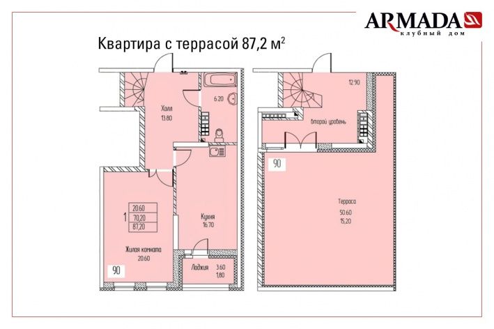В продаже также есть варианты с уютными террасами — pr-flat.ru