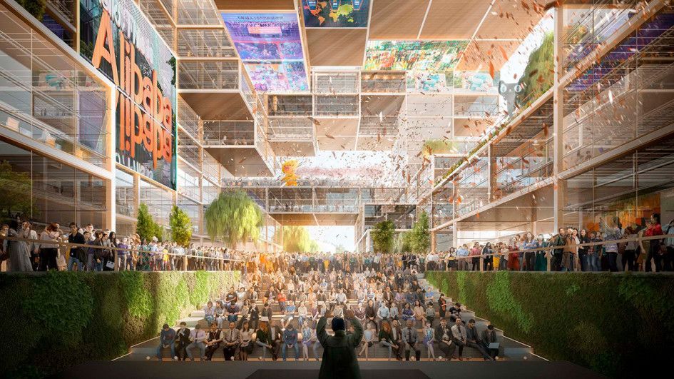 Штаб-квартира Alibaba по проекту бюро Foster + Partners — pr-flat.ru