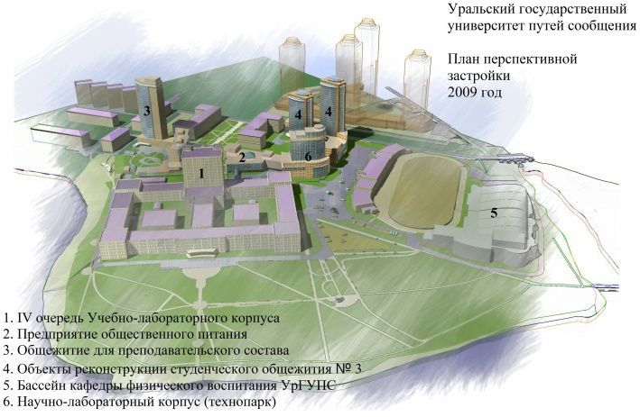 Проект кампуса УрГУПСа — pr-flat.ru