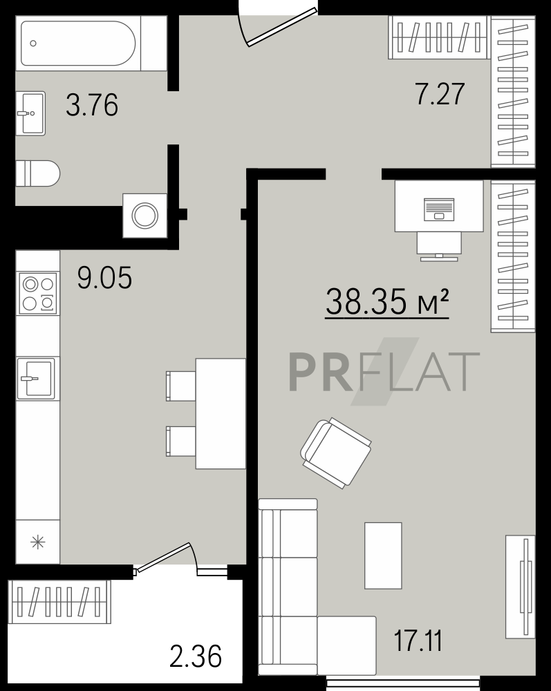 Купить однокомнатную квартиру в ЖК «Петровский» — pr-flat.ru