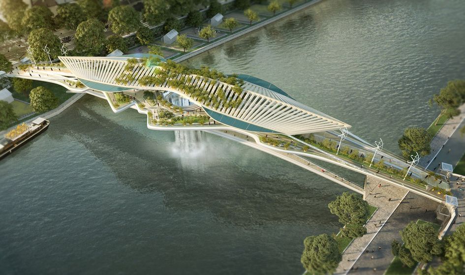 «Вавилонский мост» с водопадом появится над Сеной в Париже — pr-flat.ru